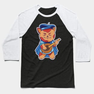 D&D Bard Class Kawaii Cat T-Shirt Baseball T-Shirt